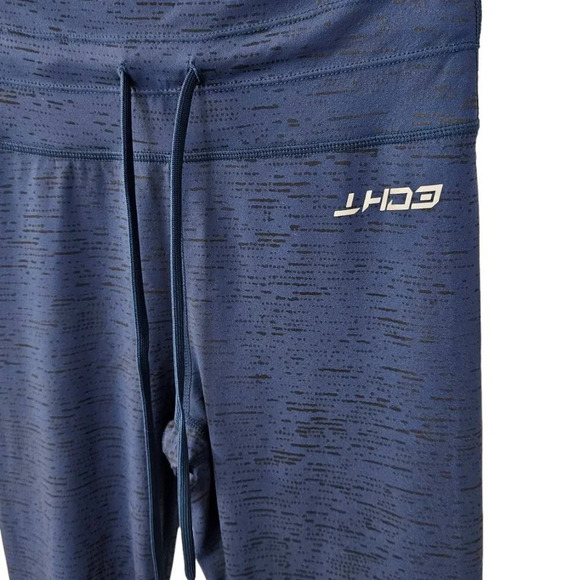ECHT Women's High Rise Crop Tie Waist Leggings Size Medium Blue - Picture 4 of 7
